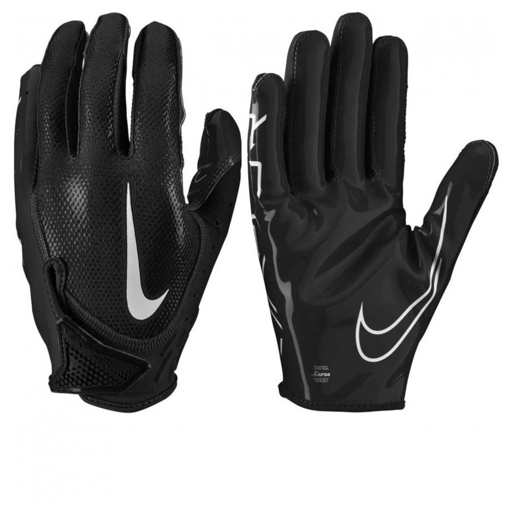 NIKE Vapor Jet 7.0 Receiver Football Gloves Black White Men's Sz L *NEW*